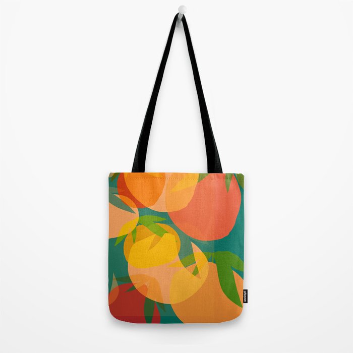 Spring Citrus #2 - Modern Art Print Tote Bag Gallery Image 2