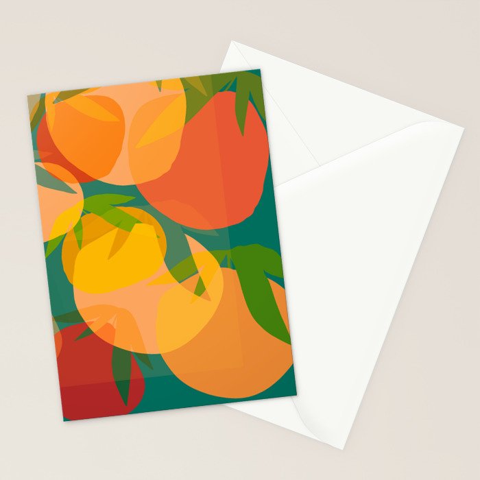 Spring Citrus #2 - Modern Art Print Stationery Card Gallery Image 2