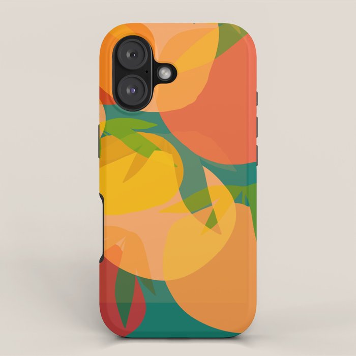 Spring Citrus #2 - Modern Art Print iPhone Case Gallery Image 1