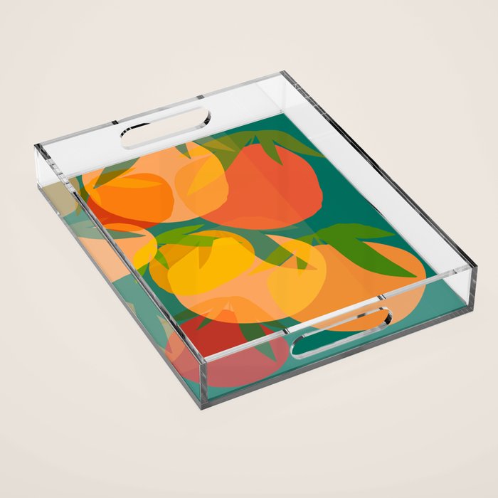 Spring Citrus #2 - Modern Art Print Acrylic Tray Gallery Image 1