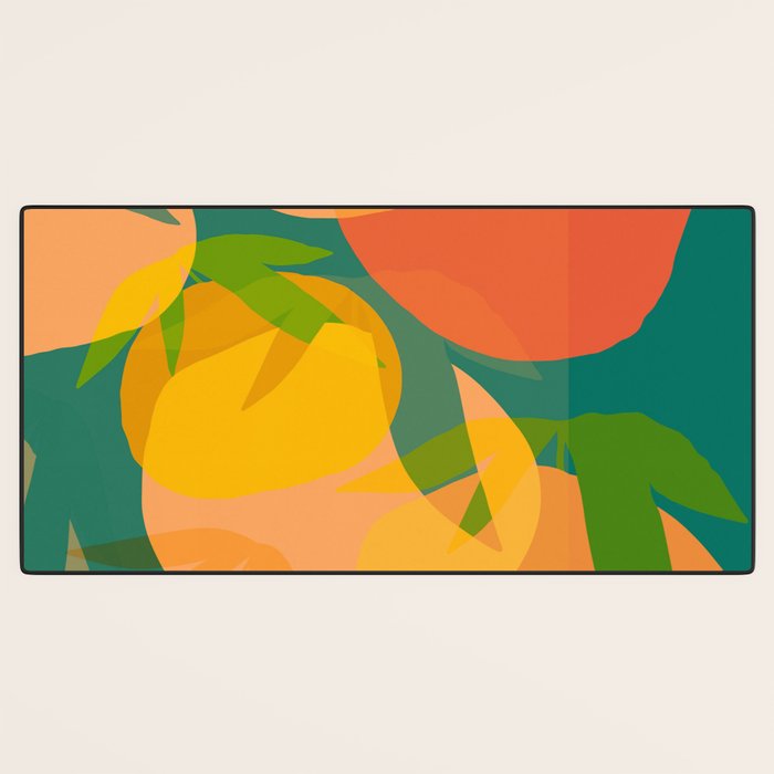 Spring Citrus #2 - Modern Art Print Desk Mat Gallery Image 3