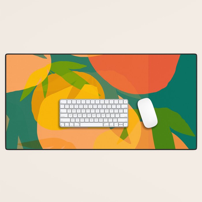 Spring Citrus #2 - Modern Art Print Desk Mat Gallery Image 1