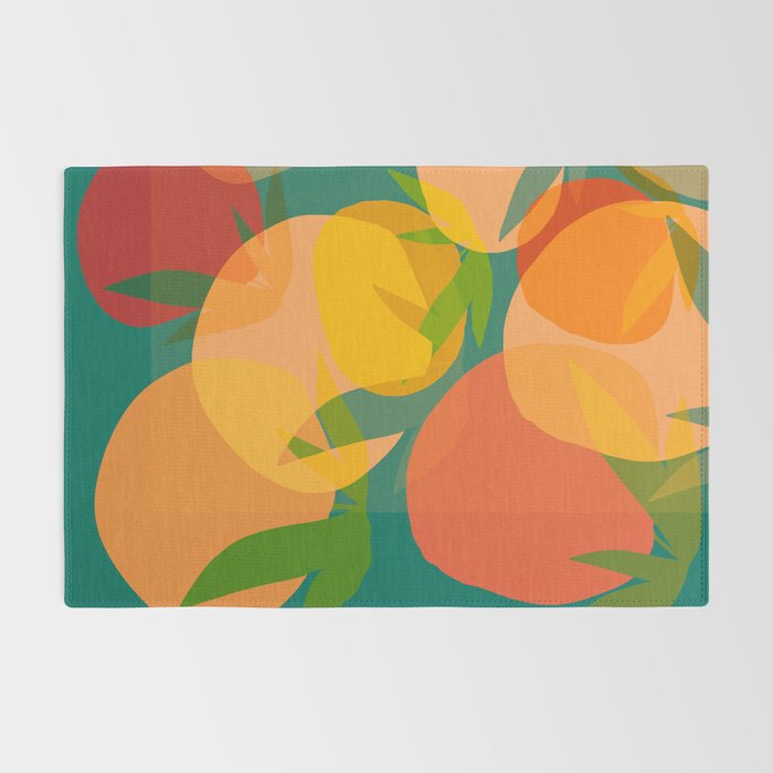 Spring Citrus #2 - Modern Art Print Rug Gallery Image 2