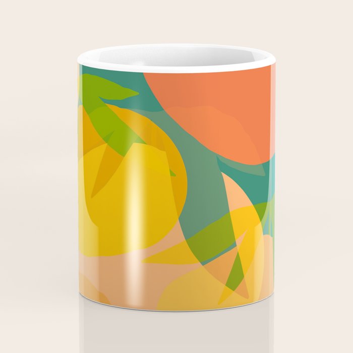 Spring Citrus #2 - Modern Art Print Coffee Mug Gallery Image 4