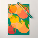 Spring Citrus #2 - Modern Art Print Wrapping Paper Gallery Image 1