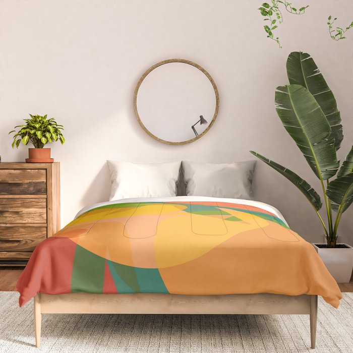 Spring Citrus #2 - Modern Art Print Comforter Gallery Image 3