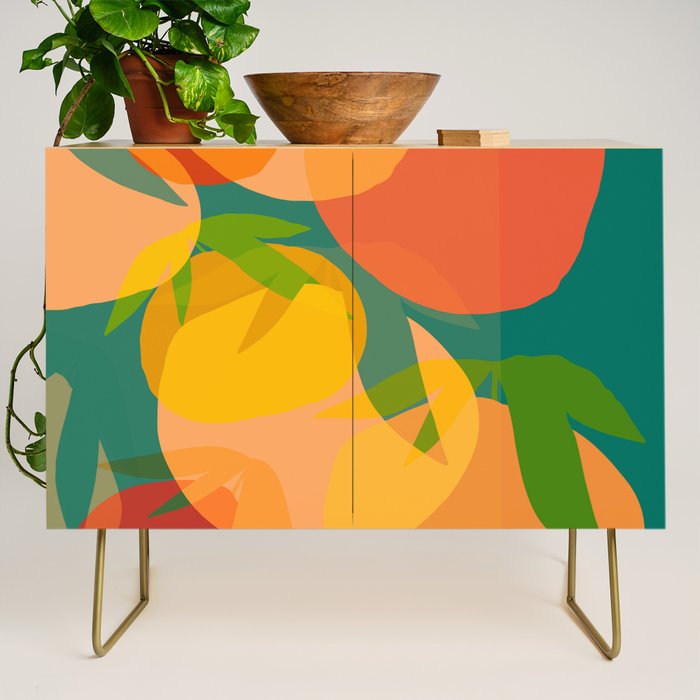 Spring Citrus #2 - Modern Art Print Credenza Gallery Image 1