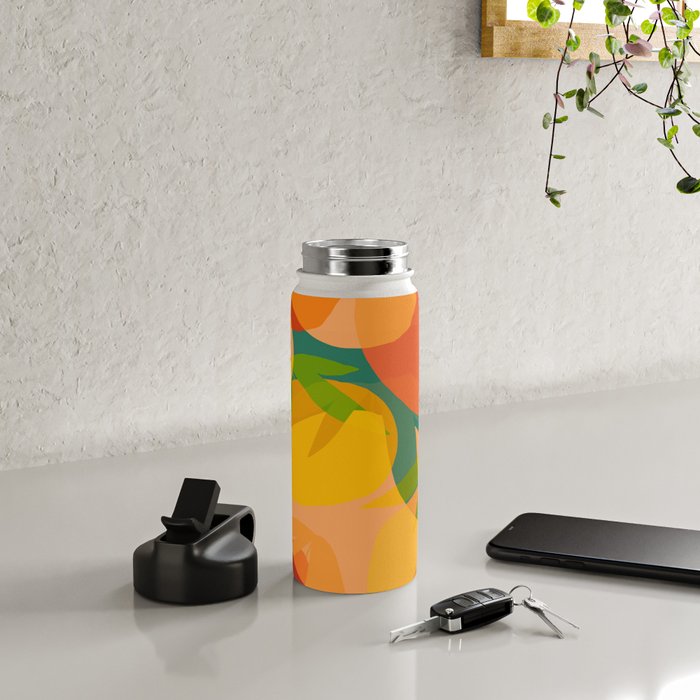 Spring Citrus #2 - Modern Art Print Water Bottle Gallery Image 4