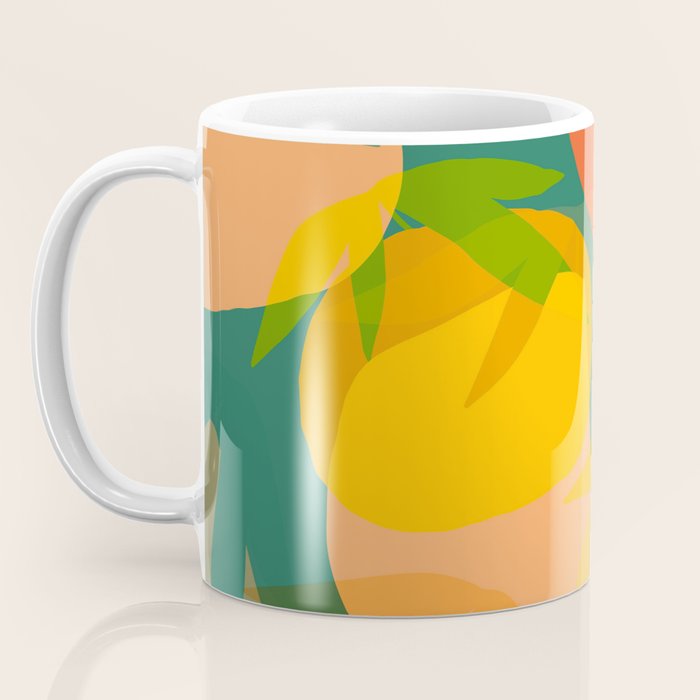 Spring Citrus #2 - Modern Art Print Coffee Mug Gallery Image 3