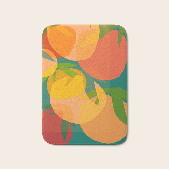 Spring Citrus #2 - Modern Art Print Bath Mat Gallery Image 1