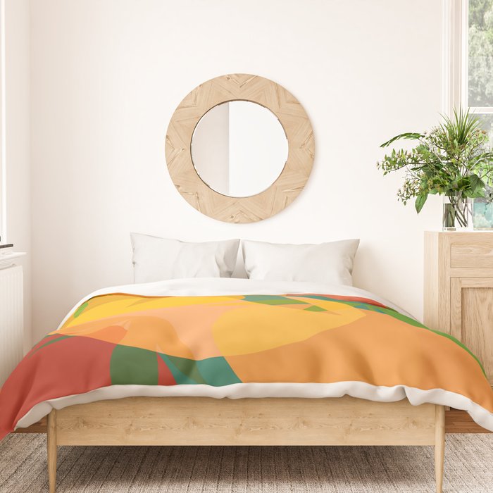 Spring Citrus #2 - Modern Art Print Duvet Cover Gallery Image 3