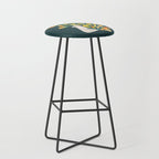 Watercolor Peacock Stool Gallery Image 1