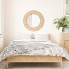Detroit White Map Duvet Cover Gallery Image 3