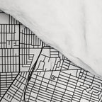 Detroit White Map Comforter Gallery Image 4