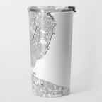 Detroit White Map Travel Mug Gallery Image 2