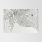 Detroit White Map Rug Gallery Image 2