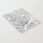 Detroit White Map Notebook Gallery Image 3
