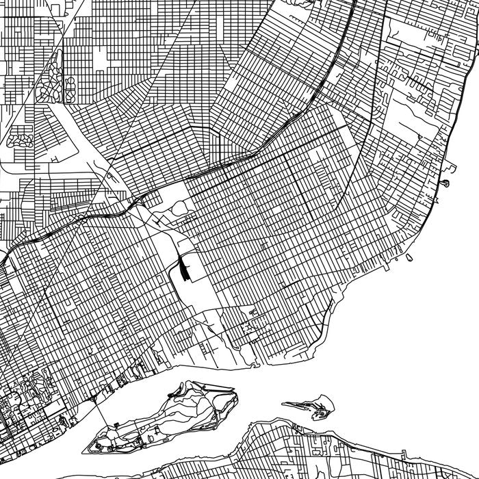 Detroit White Map Coffee Mug Gallery Image 2