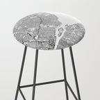 Detroit White Map Stool Gallery Image 2