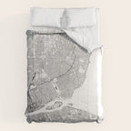 Detroit White Map Comforter Gallery Image 6
