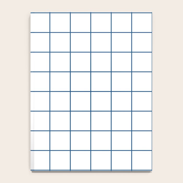 Grid Pattern White Blue Windowpane Graph Check Stripe Lines Minimalist Stripes Line Drawing Notebook Gallery Image 4