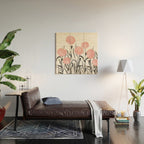 Abstract, Flower Garden, Watercolor, Floral Prints Wood Wall Art Gallery Image 2
