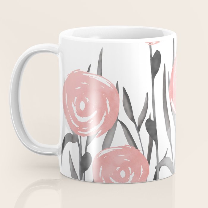 Abstract, Flower Garden, Watercolor, Floral Prints Coffee Mug Gallery Image 3