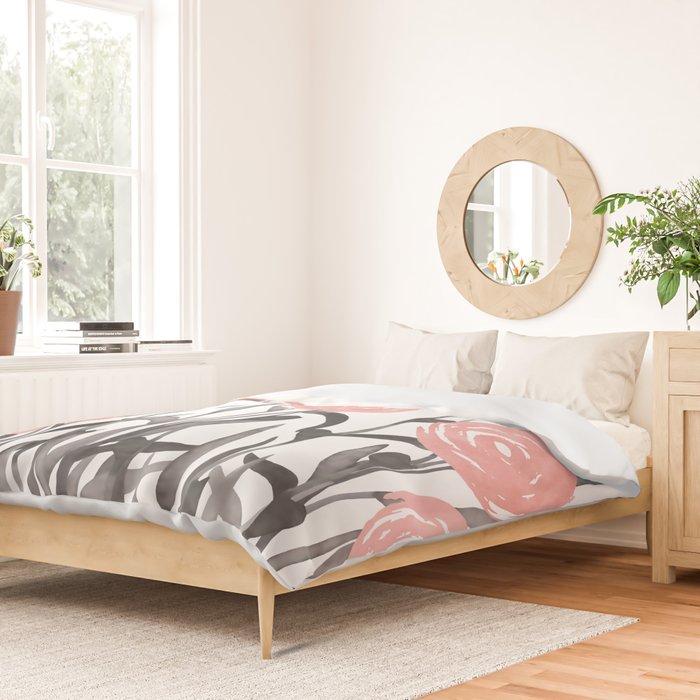 Abstract, Flower Garden, Watercolor, Floral Prints Duvet Cover Gallery Image 2