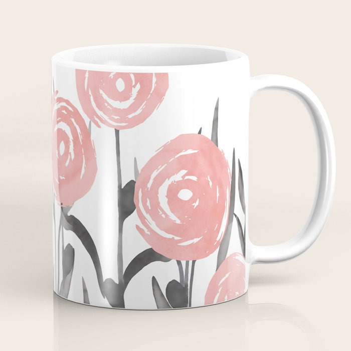 Abstract, Flower Garden, Watercolor, Floral Prints Coffee Mug Gallery Image 1