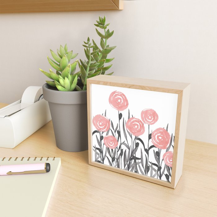 Abstract, Flower Garden, Watercolor, Floral Prints Mini Art Print Gallery Image 2