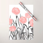 Abstract, Flower Garden, Watercolor, Floral Prints Wrapping Paper Gallery Image 1
