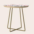 Abstract, Flower Garden, Watercolor, Floral Prints Side Table Gallery Image 1