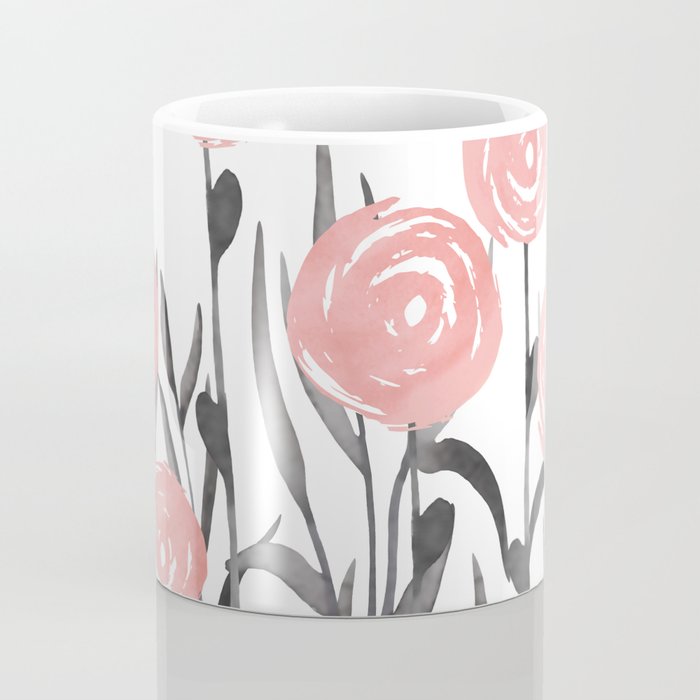 Abstract, Flower Garden, Watercolor, Floral Prints Coffee Mug Gallery Image 4