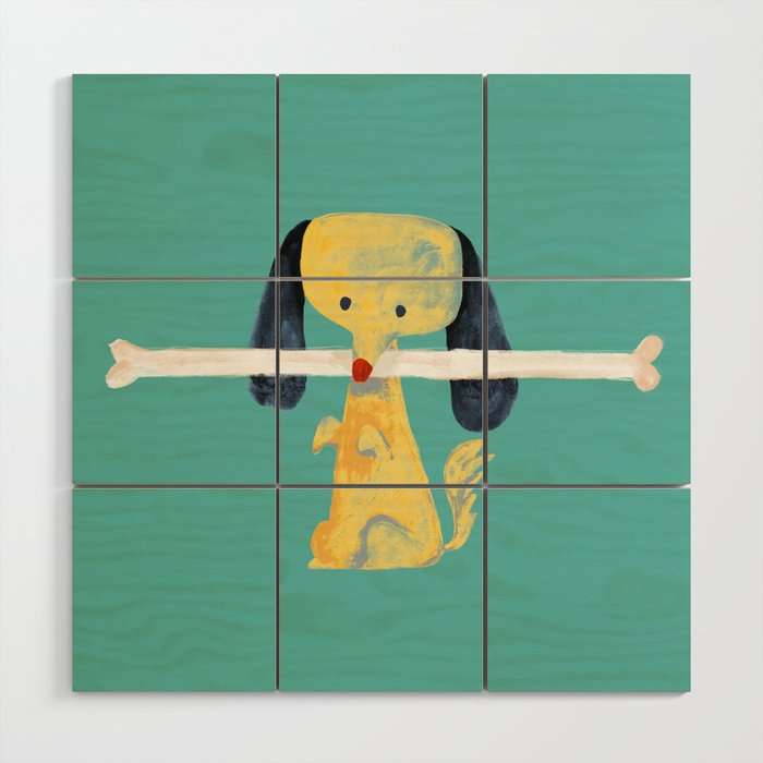 Lucky dog Wood Wall Art Gallery Image 1