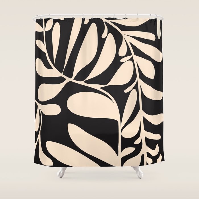 Abstract Plant 3/4 Shower Curtain Gallery Image 1