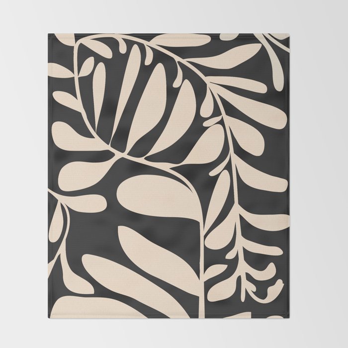 Abstract Plant 3/4 Throw Blanket Gallery Image 2