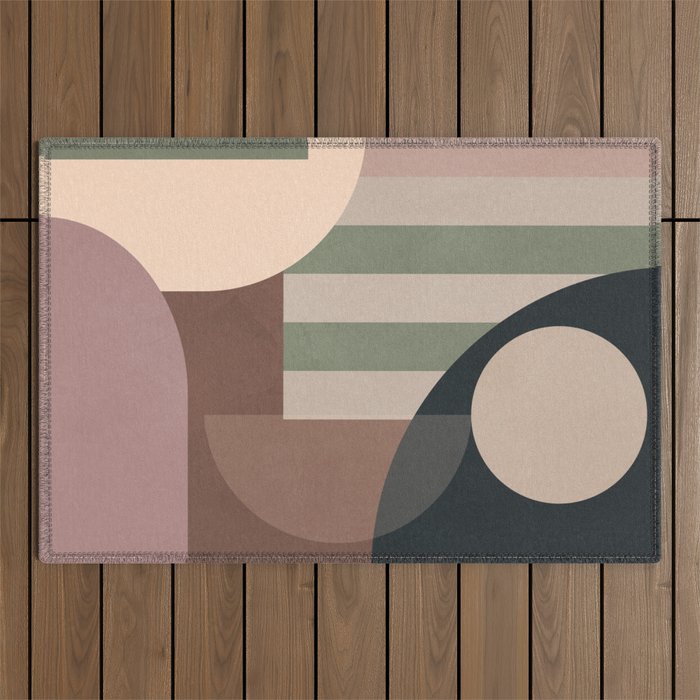 Geometric Abstraction 263 Outdoor Rug Gallery Image 1