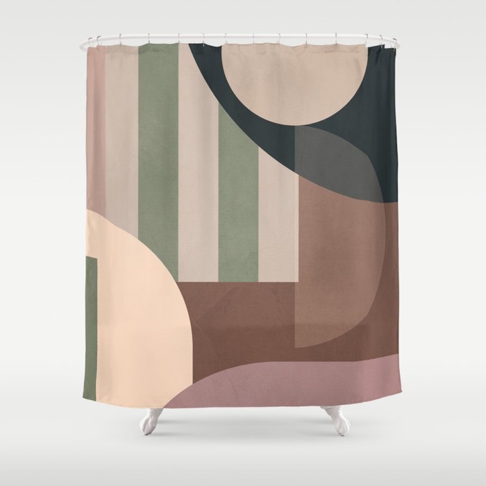 Geometric Abstraction 263 Shower Curtain Gallery Image 1