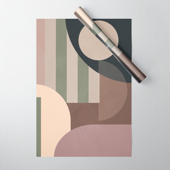 Geometric Abstraction 263 Wrapping Paper Gallery Image 1