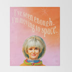 Moving to Space Throw Blanket Gallery Image 2
