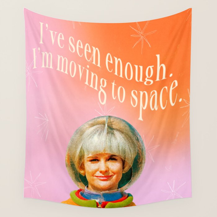 Moving to Space Wall Tapestry Gallery Image 1