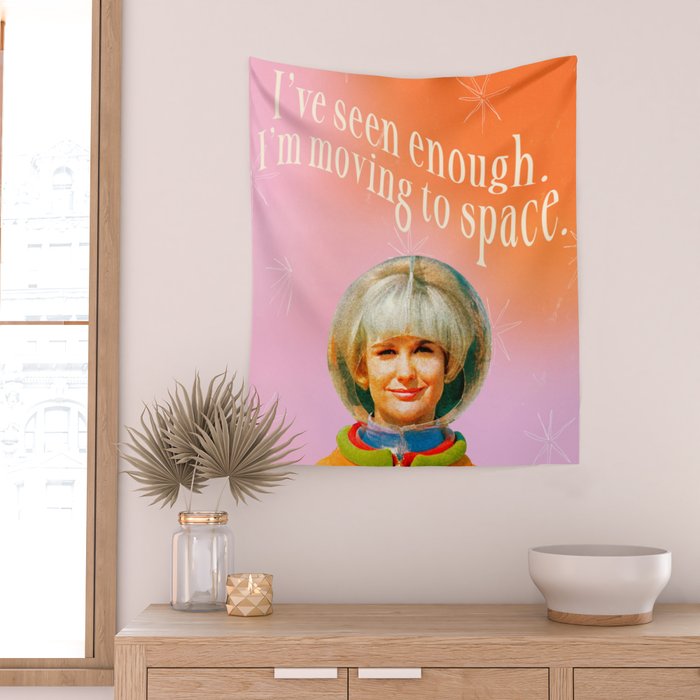 Moving to Space Wall Tapestry Gallery Image 2