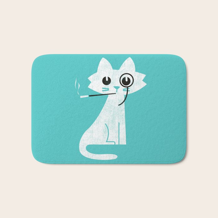 Mark - fancy cat Bath Mat Gallery Image 1