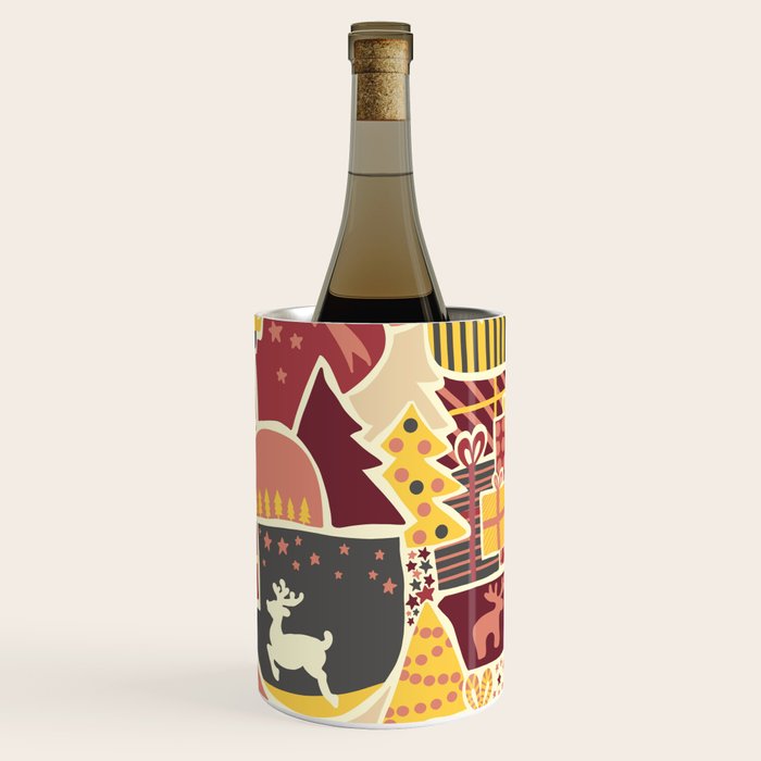 Christmas Holiday Collage Wine Chiller Gallery Image 2