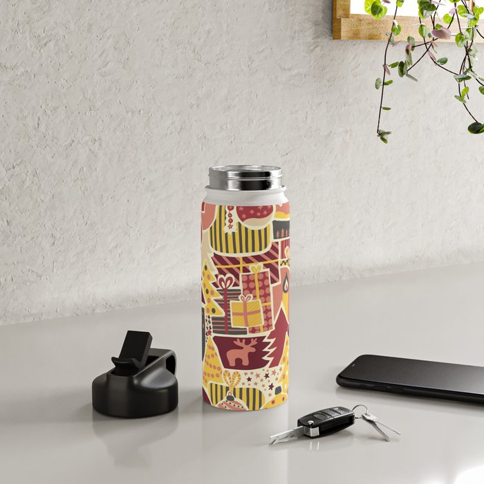 Christmas Holiday Collage Water Bottle Gallery Image 4