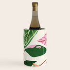 The Inseparable V.01, Nature Botanical Plants, Blush Leaves Modern Boho, Pastel Illustration Garden Wine Chiller Gallery Image 3
