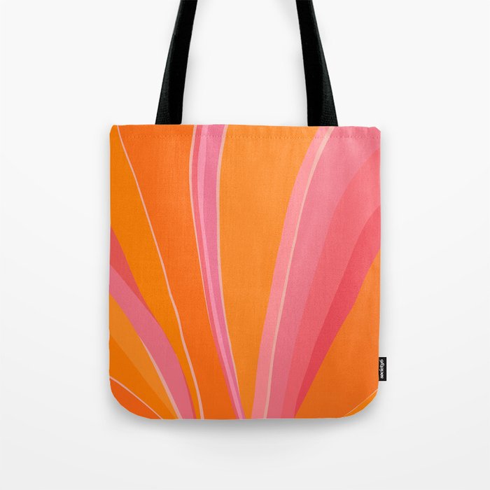 Sunshine Stripe Floral Tote Bag Gallery Image 1