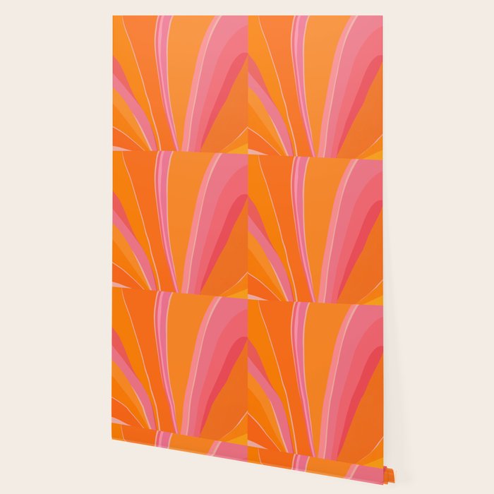 Sunshine Stripe Floral Wallpaper Gallery Image 2