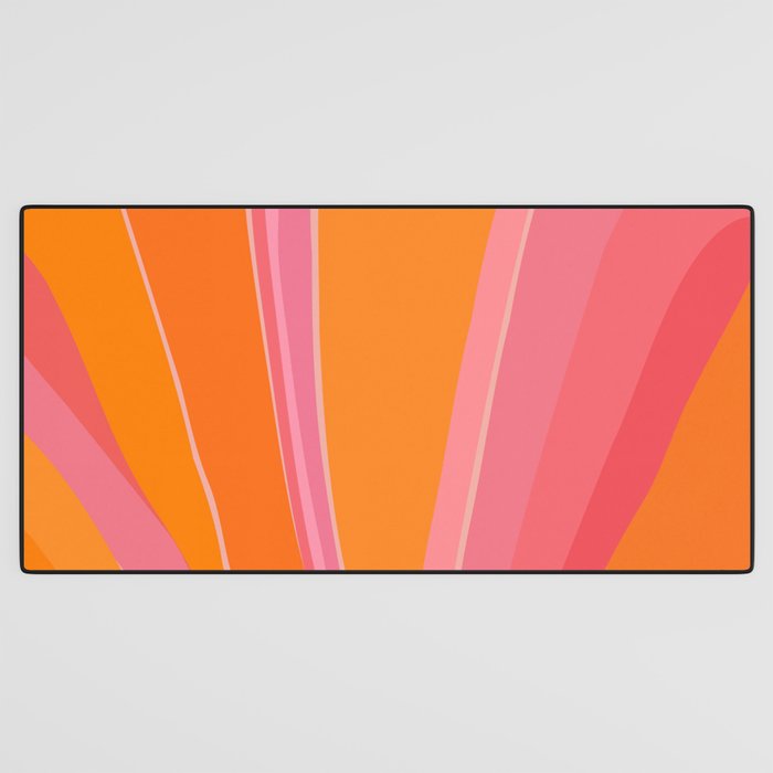 Sunshine Stripe Floral Desk Mat Gallery Image 3