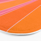 Sunshine Stripe Floral Bath Mat Gallery Image 3